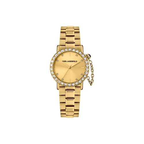 Karl Lagerfeld Old Money Style Fringe Collection Наручные часы Кварцевый механизм Стальной ремешок 33 мм