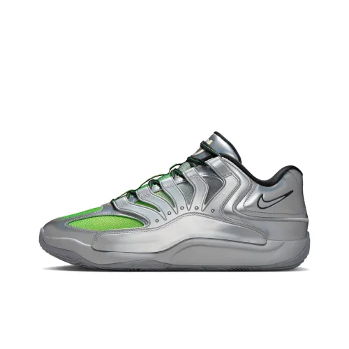Nike KD 18 Баскетбольные кроссовки Low Топ Серебристо-серый Мужской