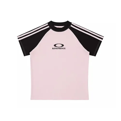 KING PRINCE T-Рубашка Женская Черная Розовая