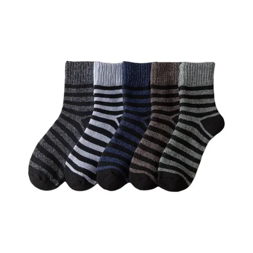 H YXIANG Носки Crew Мужские упаковка из 5 пар