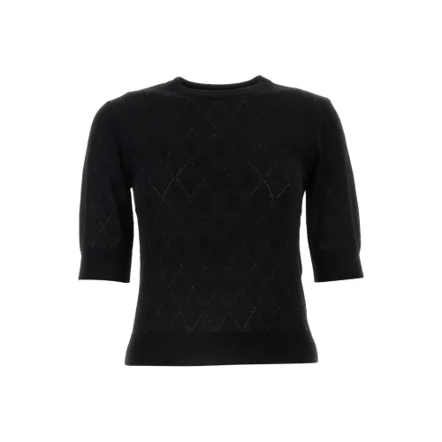 MaxMara FW24 Трикотаж Женский Черный