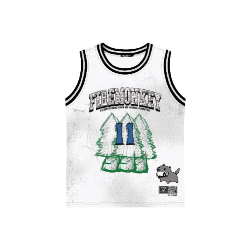 FireMonkey Баскетбольная Джерси Унисекс Белая