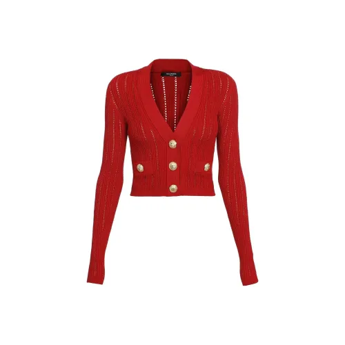 BALMAIN Красный Женский Трикотаж