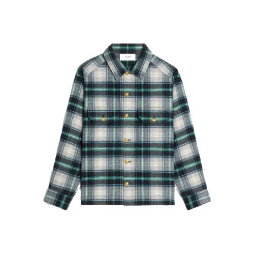 CELINE Зеленые Женские Рубашки