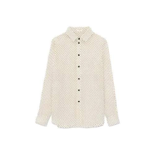SAINT LAURENT SS23 Рубашка Женская Бежевая