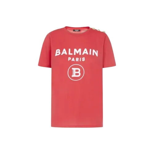 BALMAIN Женские красные футболки
