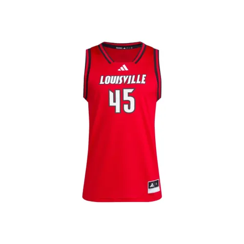 Adidas Louisville Баскетбольная Джерси Мужская Team Red White
