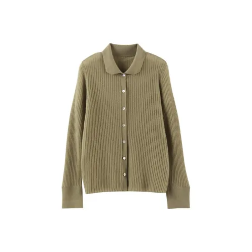 MAIGRE SIMHAT Кашемировый свитер женский цвет шалфейный зеленый