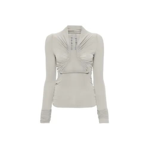 RICK OWENS Серые Женские Т-рубашки