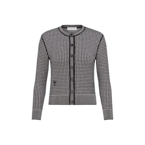 DIOR SS22 Кашемир Свитер Женский Черный Белый