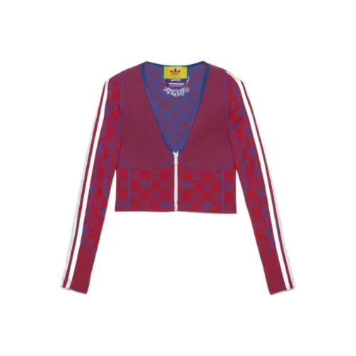 GUCCI X ADIDAS Originals Свитшот Женский Красный