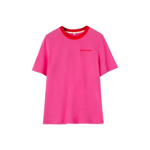 SOON FLOWER T-рубашка Женская Розовая Красная