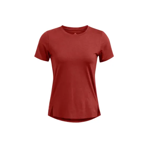 Under Armour Launch Стандартная футболка женская терракотово-красный