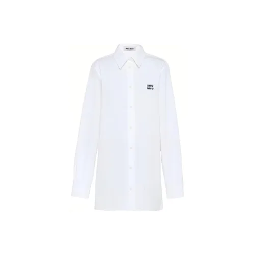 MIU MIU SS23 Рубашка Женская Белая