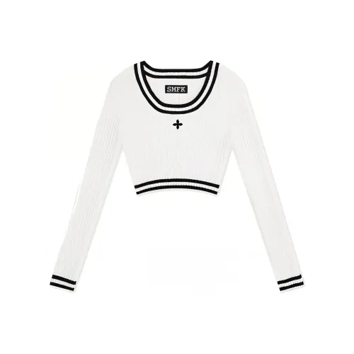 SMFK x Wonderland Небесно-белый Женские кашемировые свитеры