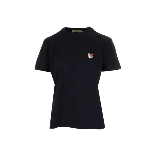 Maison Kitsune Женские черные футболки