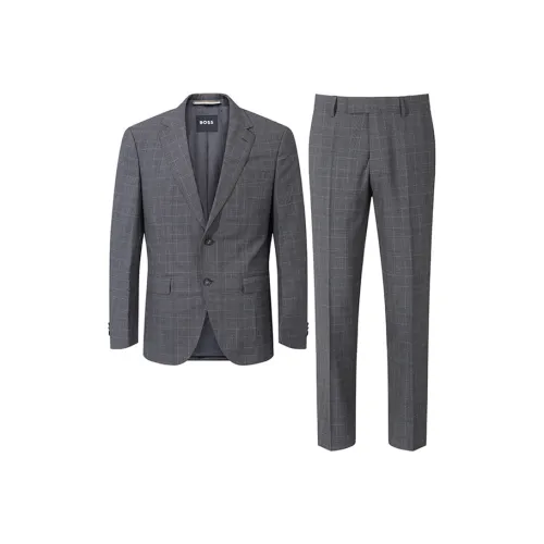 Hugo Boss Бизнес-костюм мужской серый