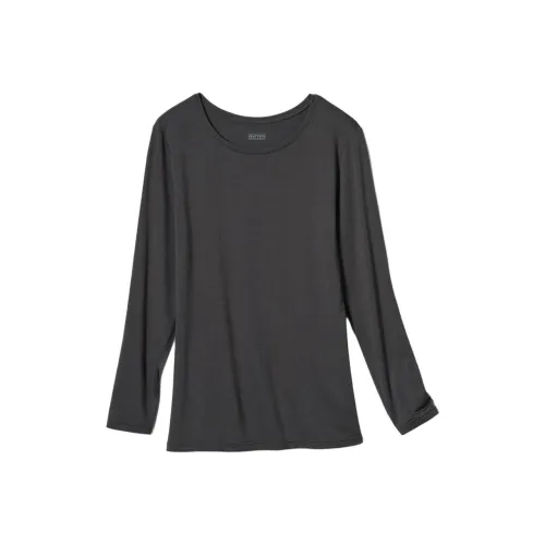 UNIQLO T-рубашка женская темно-серый цвет