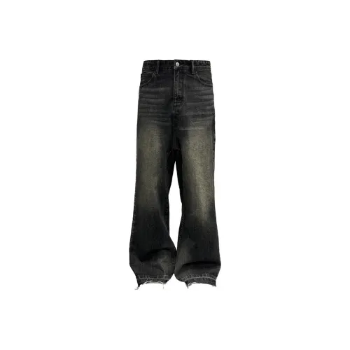 J CAESAR STUDIO Джинсы Унисекс Черный Серый