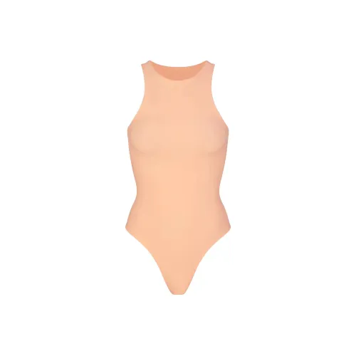 SKIMS FITS EVERYBODY Высокий воротник Комбинезон BODYSUIT Женские Выцветший NECTAR Выцветший Nectar