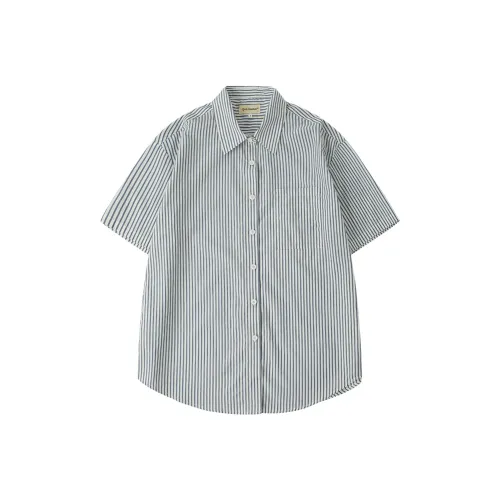 CYCLE DOCUMENT Рубашка Женская Синие Полосы