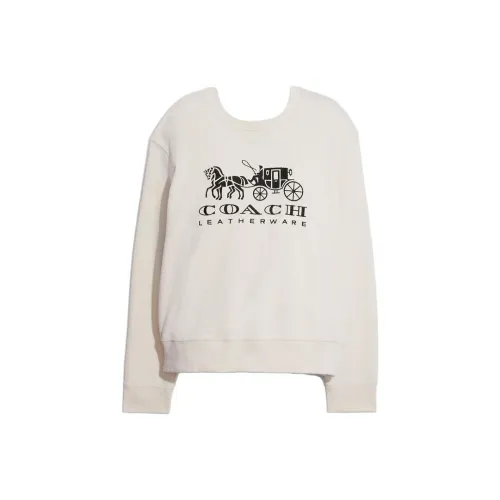 COACH SS23 Толстовка Женская Айвори Белый