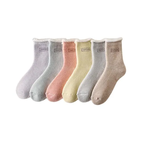 H YXIANG Носки Crew Женские упаковка из 6 пар