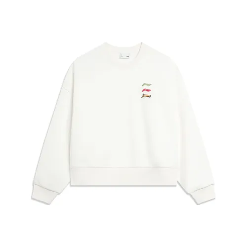 LINING Sports Fashion Collection Сливочный Женские Толстовки