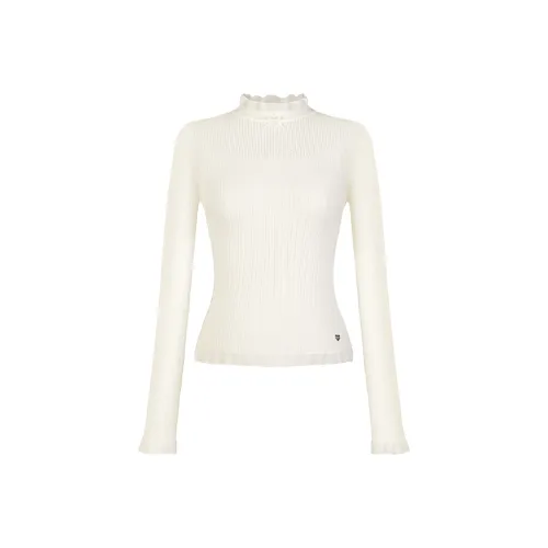 Umoumo Экрю Женские Т-рубашки