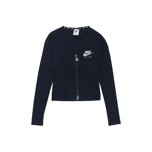 Nike Куртка Азиатская версия Весна Женские Черный