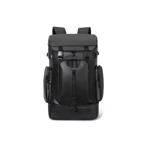 DOSRFINI Рюкзак из кожаной мембраны мужской черный