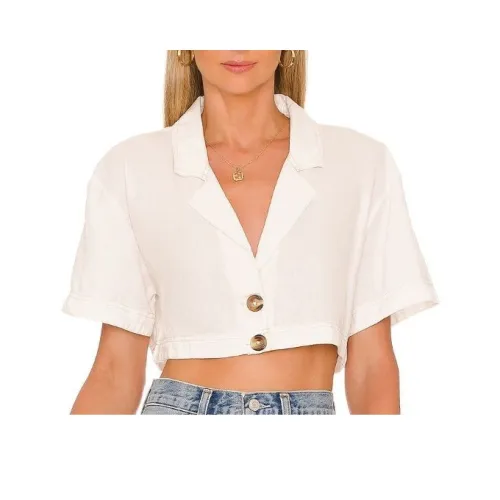 FREE PEOPLE Белые Женские Рубашки