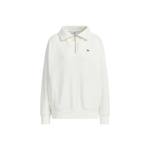 Adidas Originals Cozy ZIP CREW SWEATSHIRT Женские Нефритовый Белый