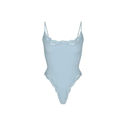 SKIMS FITS EVERYBODY Кружевной комбинация CAMI BODYSUIT Комбинезон Женская Джинсовая Деним