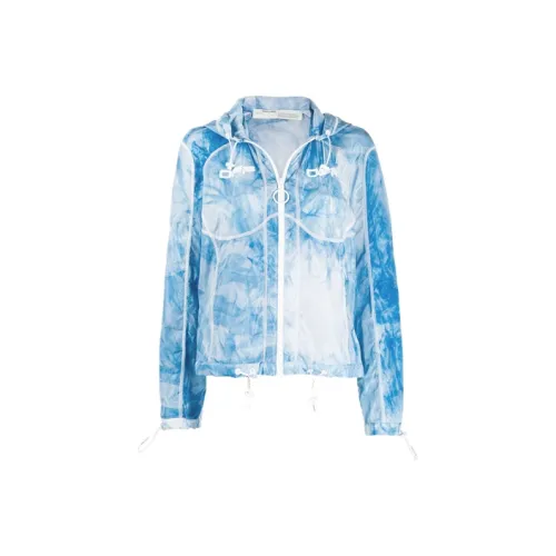 Off Белый SS21 Синий Женские Куртки
