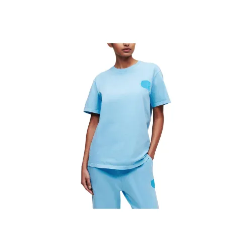 Karl Lagerfeld Рукав с спущенным плечом T-рубашка Женская Синяя