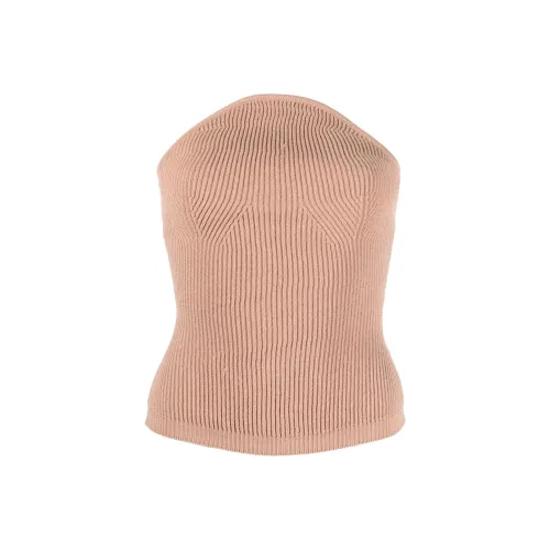 KHAITE Без бретелек Топ Женский Абрикос