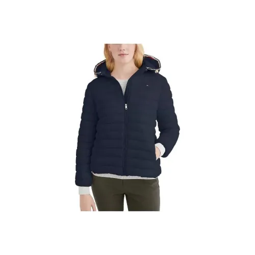 Tommy Hilfiger С капюшоном пуховая куртка куртки Темный SABLE куртки и пальто женские морской синий