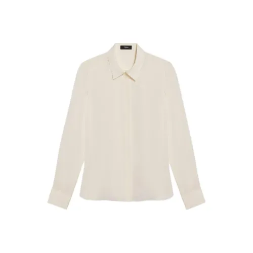 Theory Слоновая кость Женские Рубашки