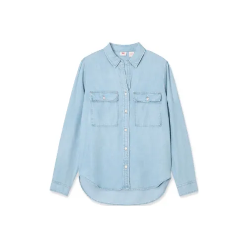 Levi's Рубашка Женская Светло-Синяя