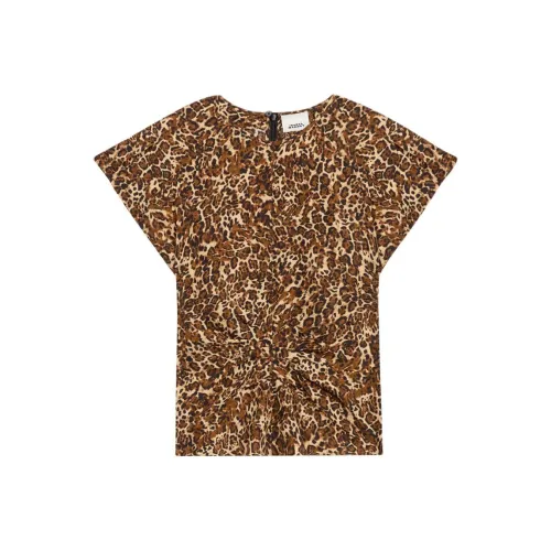 ISABEL MARANT Коричневые Женские Рубашки