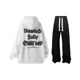 Белый + Черный Повседневные Штаны