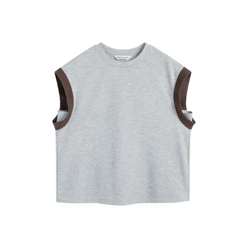 Famanxuan T-рубашка Женская Призрачный Серый