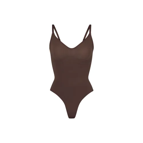 SKIMS Комбинезон Женский Какао-Коричневый COCOA