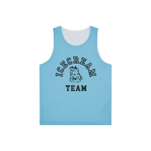 ICECREAM SS25 Баскетбольная Джерси Унисекс Синий Белый