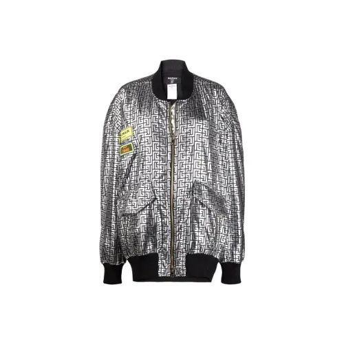 BALMAIN Серебряные Женские Куртки