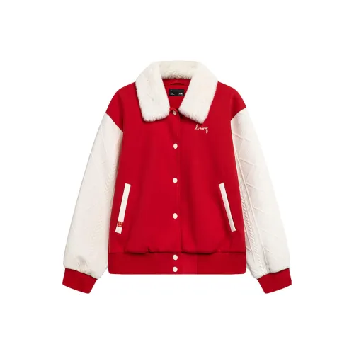 LINING Sports Life Collection Куртка Женская Самба Красный Экрю