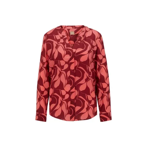 HUGO BOSS Женские Рубашки Красного Цвета