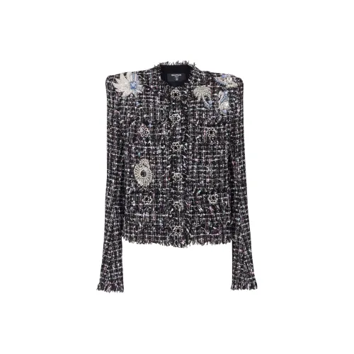 BALMAIN FW24 Куртки и Пальто Женские Черные