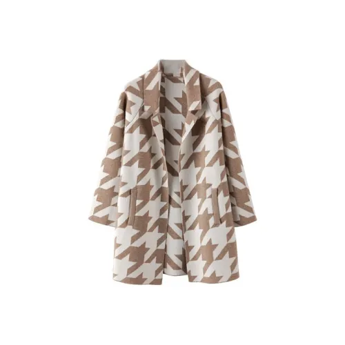 MAIGRE SIMHAT Кашемир Свитер Женские CAMEL+Белый